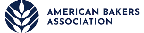 text logo for the American Bakers Association which also contains an image of wheat