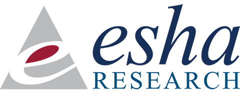 text logo for the Esha Research Company