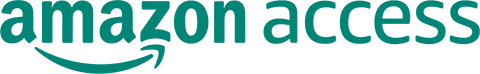 text logo for amazon access