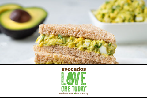 MyPlate Partner Resource Avocado Egg Salad Finger Sandwich