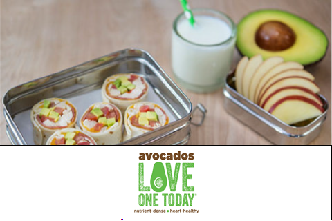 MyPlate Partner Resource Chicken and Turkey Bacon Avocado Wrap