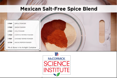 MyPlate Partner Resource Mexican Salt Free Spice Blend