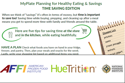 MyPlate Partner Resource: Healthy Eating and Savings: Time Saving Edition