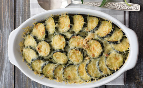 image of Zucchini Au Gratin in a serving dish