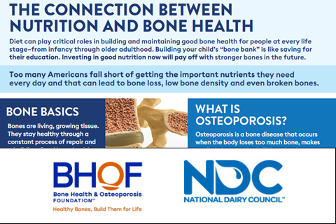 MyPlate Partner Resource: Connection Between Nutrition and Bone Health