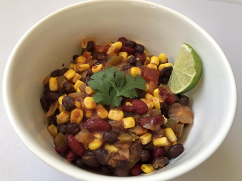 Image of Confetti Bean Salsa recipe in a bowl.