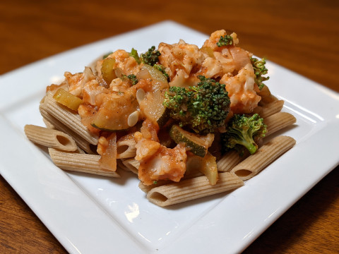 Image of Italian Vegetables Recipe on a plate