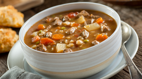 Image of Slow Cooker Hamburger Stew recipe in a bowl