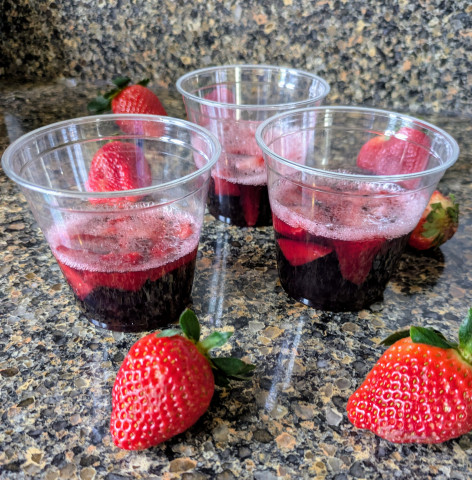 Image of Berry Good Dessert recipe in clear cups