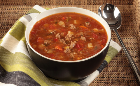 Image of Ground Beef Stew Recipe in a bowl