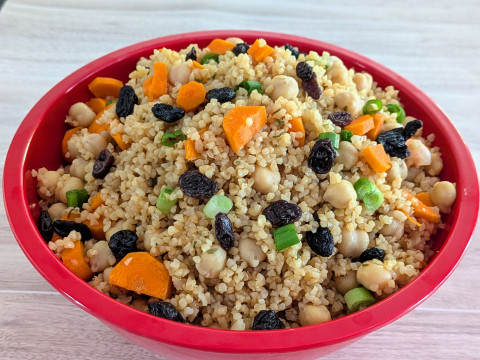 Image of Bulgur Chickpea Salad recipe in a bowl