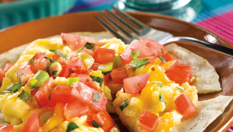 Image of Huevos Rancheros with Fresh Salsa recipe on a plate