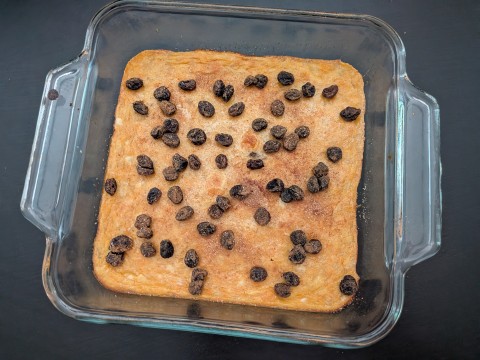 Image of Sweet Potato Custard recipe in a pan.