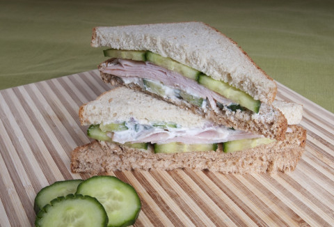 Turkey and Cucumber Sandwich