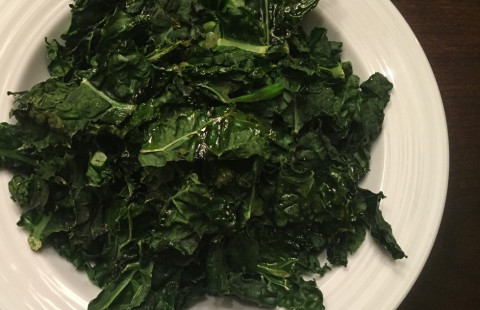 Kale Chips on a plate