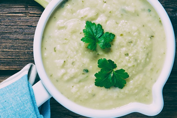 Potato Soup in a bowl