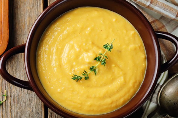 Pumpkin Soup in a pot
