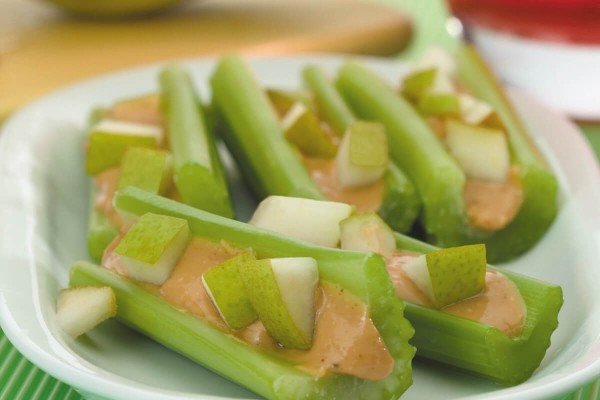Pears in a Pod on a plate
