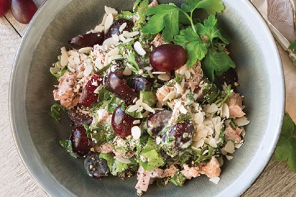 image of Tuna Salad with Grapes in a bowl