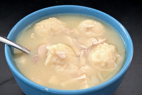 Image of Chicken and Dumplings Recipe in a bowl