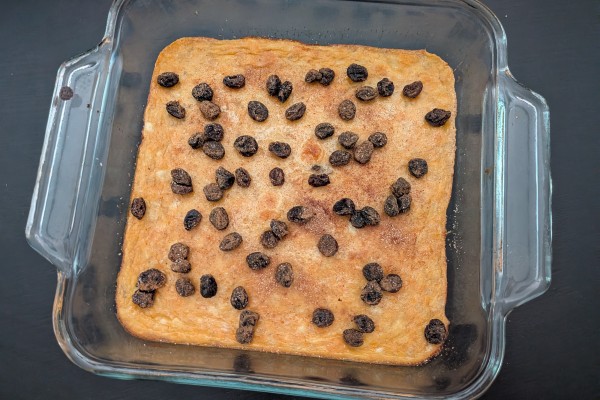 Image of Sweet Potato Custard recipe in a pan.