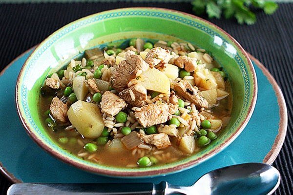 Potato Soup in a bowl