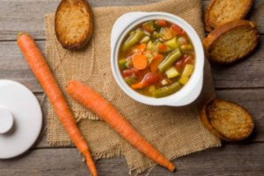 Garden Vegetable Soup in a bowl