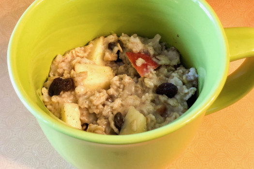 bowl of Fruity Homemade Oatmeal