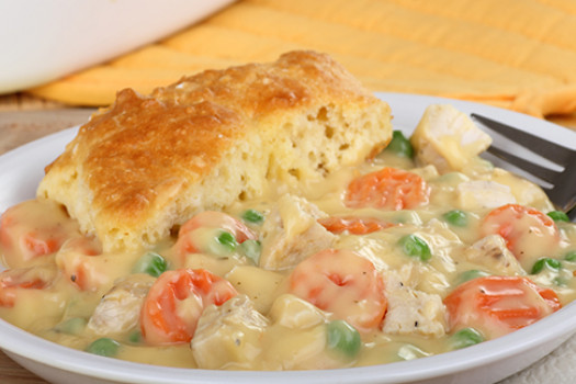 plate of Easy Chicken Pot Pie