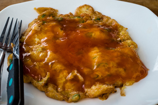 plate of Eggs Foo Young