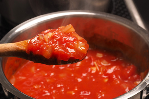 pot of Fresh Tomato Sauce