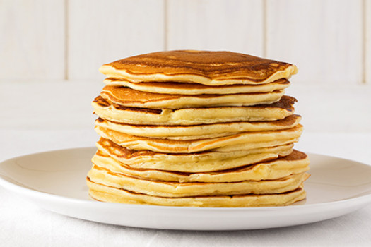 stack of pancakes on a plate