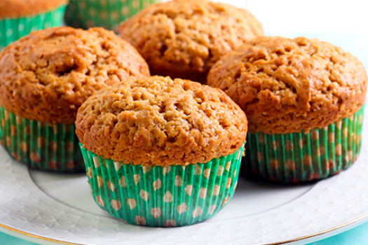 Peanut Butter Muffins on a plate