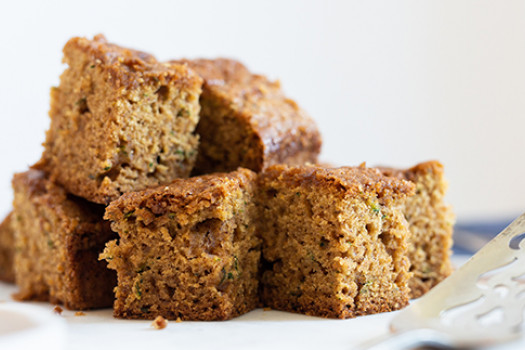 Pineapple Zucchini Cake on a plate