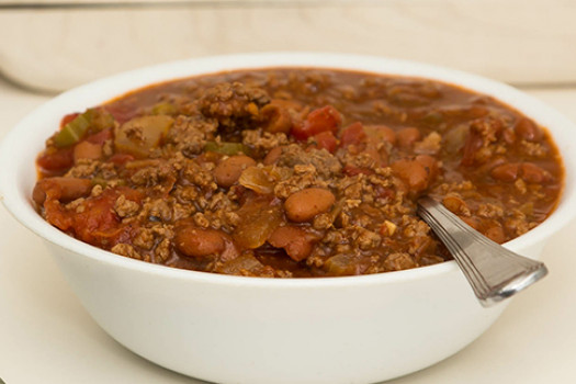 Pumpkin Chili in a bowl