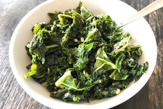 Seared Greens in a bowl