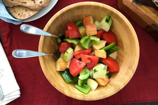 Somali Summer Salad in a large salad bowl