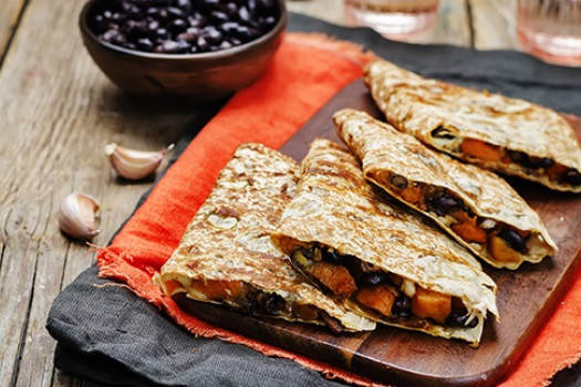 Black Bean and Sweet Potato Quesadillas