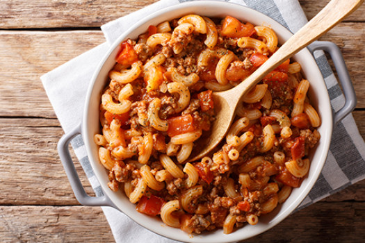 bowl of Chili Tomato Macaroni