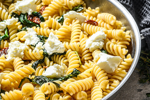 Skillet Noodles and Beef in a bowl