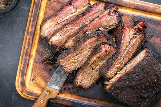 Slow-Cook Barbecue on a cutting board