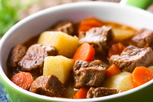 Slow Cooker Beef Stew in a bowl