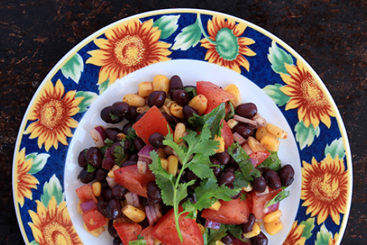 South of the Border Salad on a plate