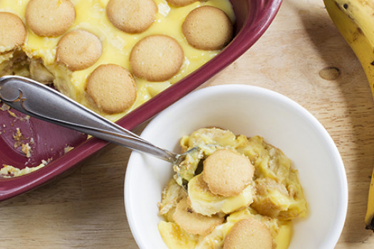 Southern Banana Pudding in a bowl