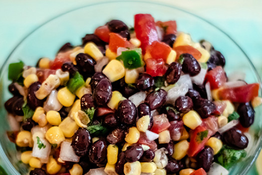 Squash Salsa in a bowl