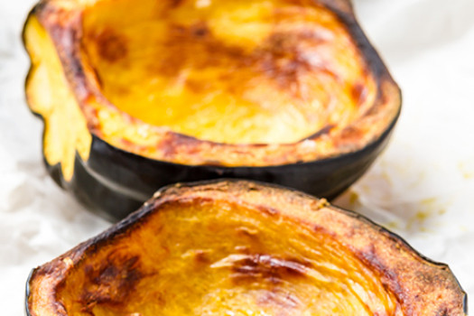 Sweet Acorn Squash on a plate