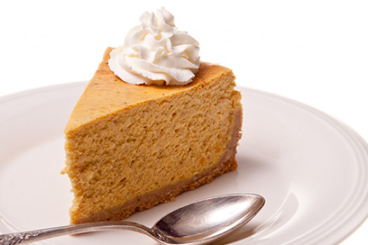 slice of Sweet Potato Cheesecake on a plate