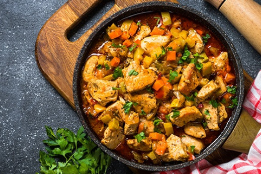 Turkey Stew in a bowl