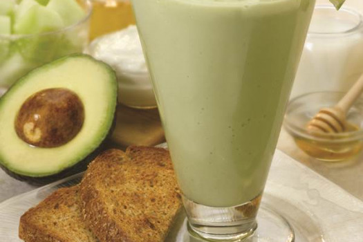 Avocado Melon Breakfast Smoothie