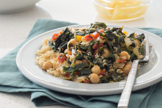 Chickpeas and Spinach Sauté